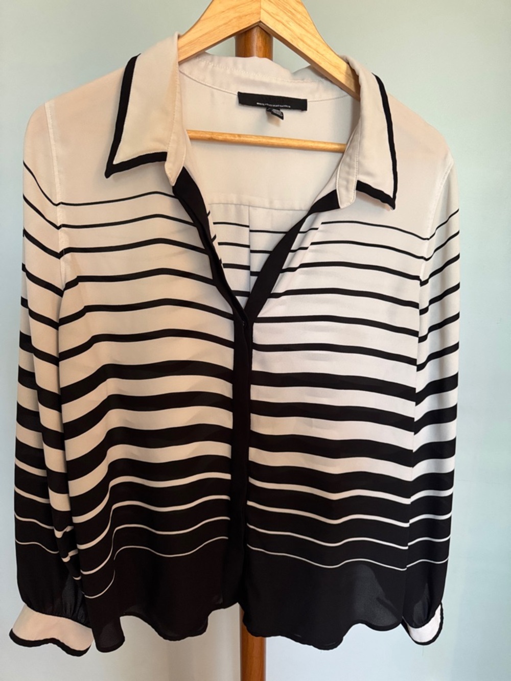 White House Black Market stripped Blouse - XL